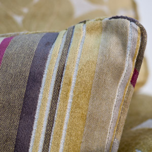 Duresta 2 and half Seater in Gardenia Gold Silver 5